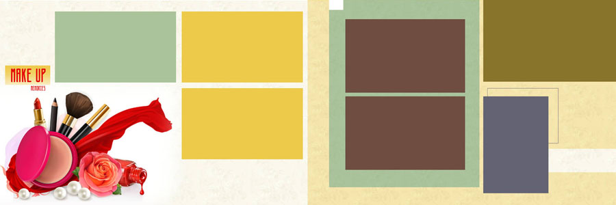 12x36 wedding album design template for professional album editing