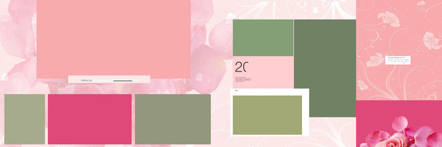 traditional 12x36 wedding album design PSD for professional use