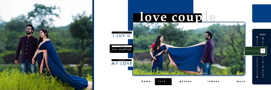 Creative wedding album PSD 12x36 romantic portrait design page 10