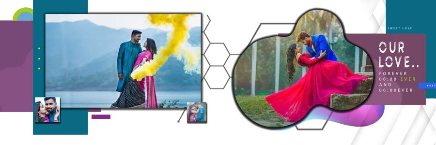 Wedding album design PSD 12x36 elegant couple theme page 11
