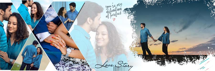 12x36 wedding album design PSD floral and modern background page 2