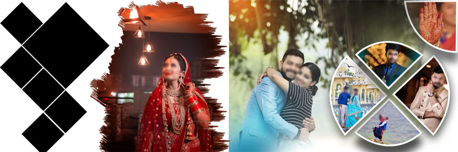 Romantic Pre Wedding Couple Album Design PSD Templates 12x36