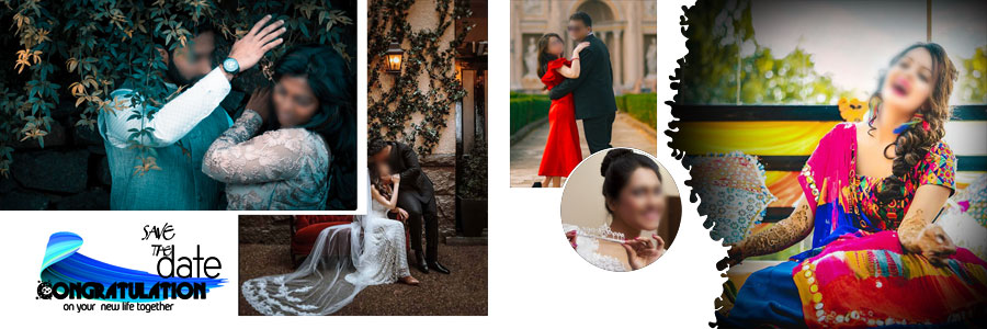 Romantic Pre Wedding Couple Album Design PSD Templates 12x36