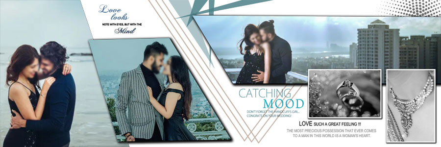 Romantic Pre Wedding Couple Album Design PSD Templates 12x36