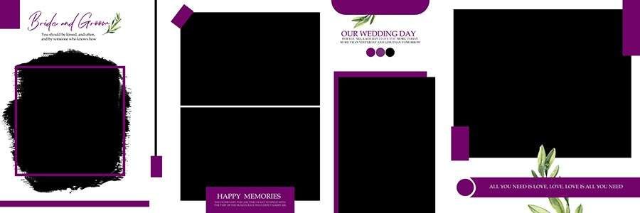 High Resolution Couple Album Design PSD