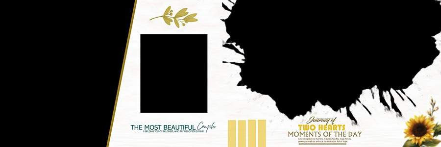 Wedding Couple Album Design 12x36 Free PSD