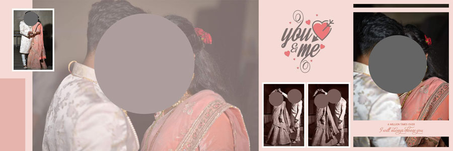 Marathi wedding album design 12x36 PSD template with creative layout