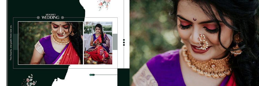 12x36 wedding album spread showing couple dance and candid moments