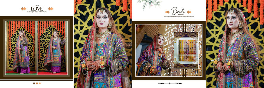 Creative Bridal Album Design PSD 12x36 Layout
