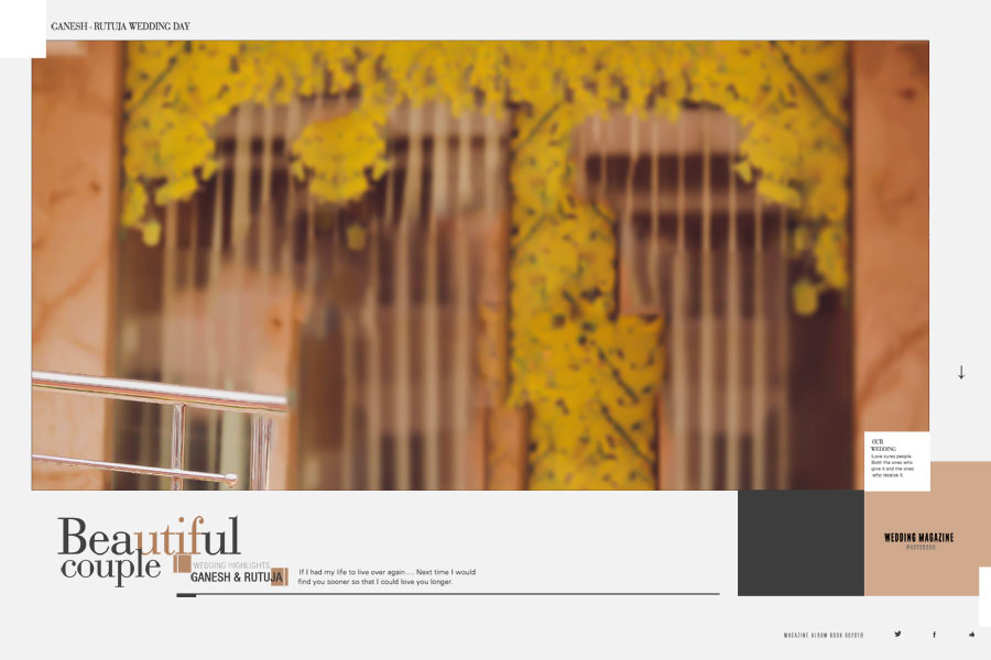 High Resolution 18x28 Wedding Album PSD Layout - Page 17