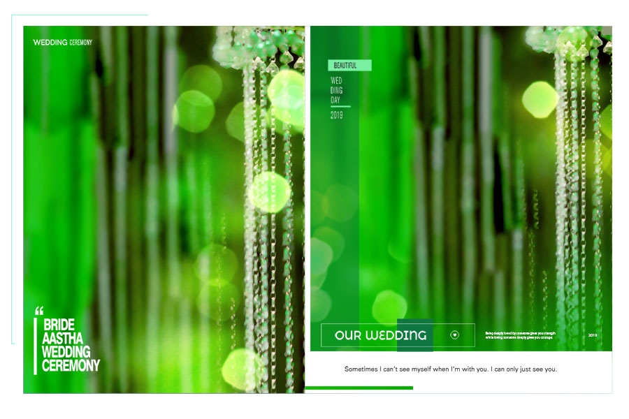 Professional Wedding Album Design PSD 18x28 Template - Page 18