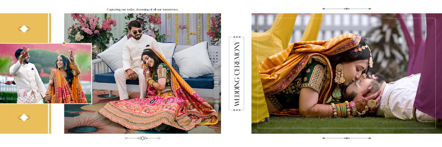 Editable Wedding Album PSD Template for Indian Photography