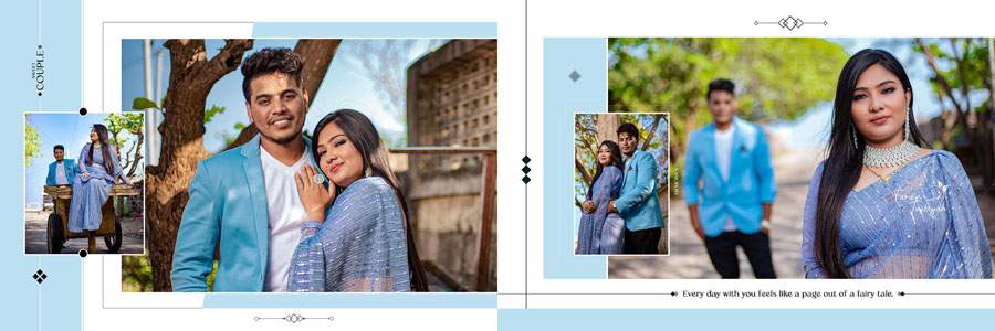 Premium Indian Wedding Album PSD 12x36 Layout Design