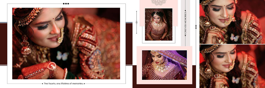 Traditional Indian Wedding Album Design PSD Template