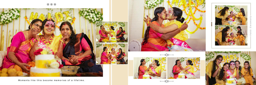 12x36 Haldi album design PSD templates free download