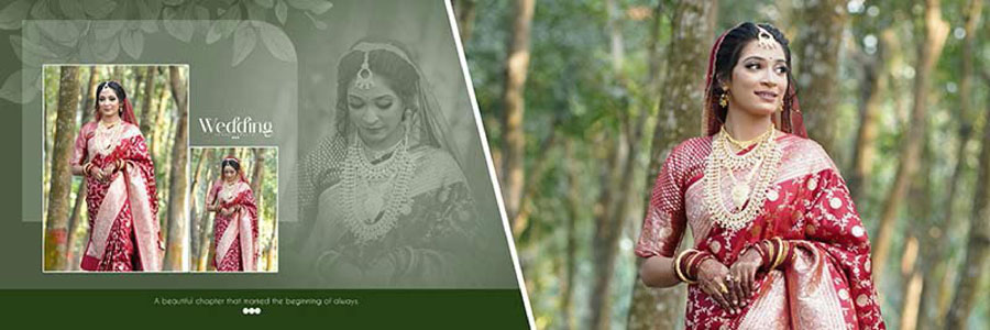 12x36 bridal and groom album design Photoshop PSD