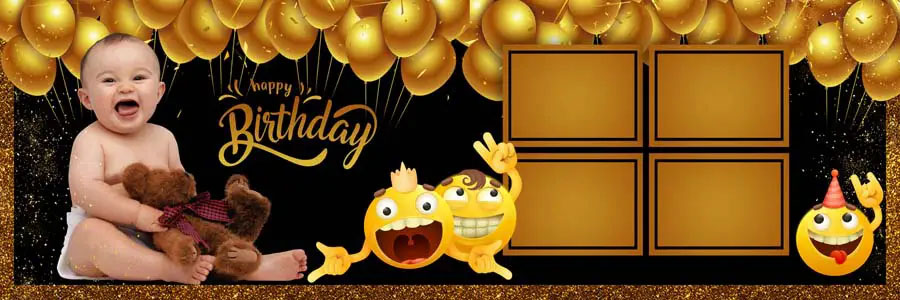 12x36 birthday album cover page PSD collection, design preview 14