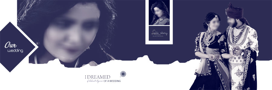 Maroon Indian wedding album PSD template featuring traditional bride and groom photos