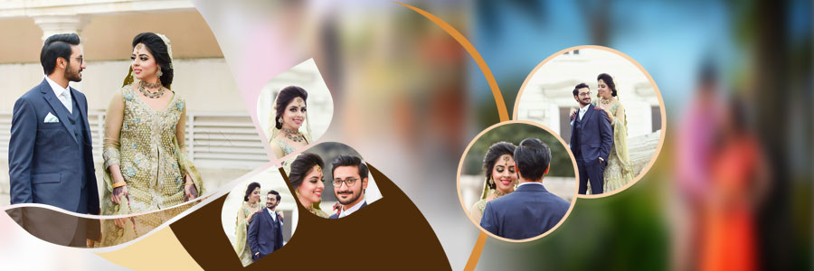 Free pre-wedding photo album PSD template in 12x36 size
