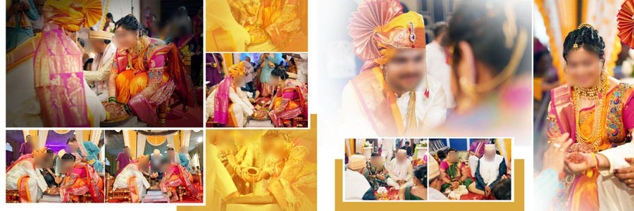 Indian wedding photo book layout in editable PSD format, preview 10
