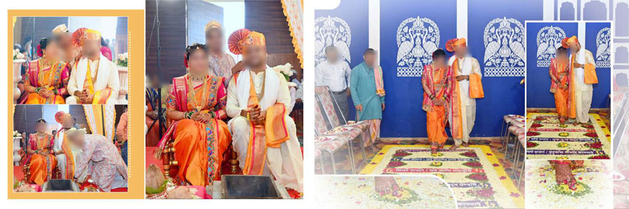 Traditional wedding album page PSD for Indian ceremony photos, preview 14