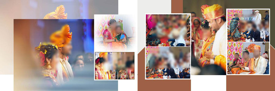 Indian wedding photography album template with a 12x36 layout, preview 15
