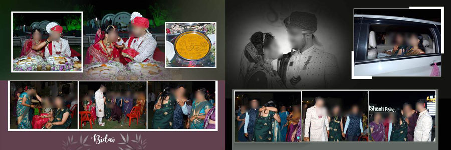 Indian wedding album design template for traditional marriage photos, preview 27