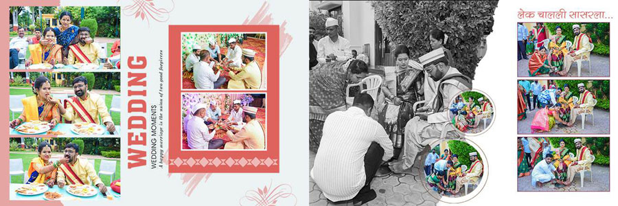 Indian wedding album design template for Photoshop, preview 29