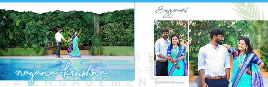 Marathi wedding couple DM album design 07, 12x36 PSD preview